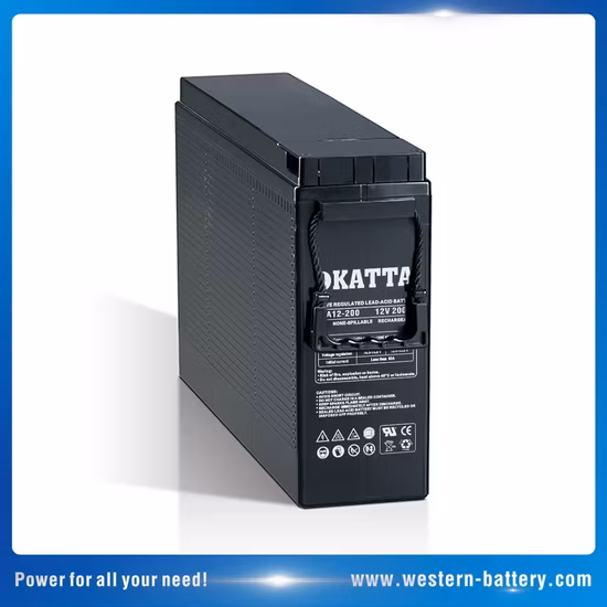 FTA12-150 VRLA batterie de secours 12V150ah de terminal avant de télécom au plomb