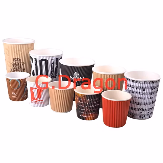 Grandes tasses à soupe bio jetables Kraft 16 oz (NPC-001)